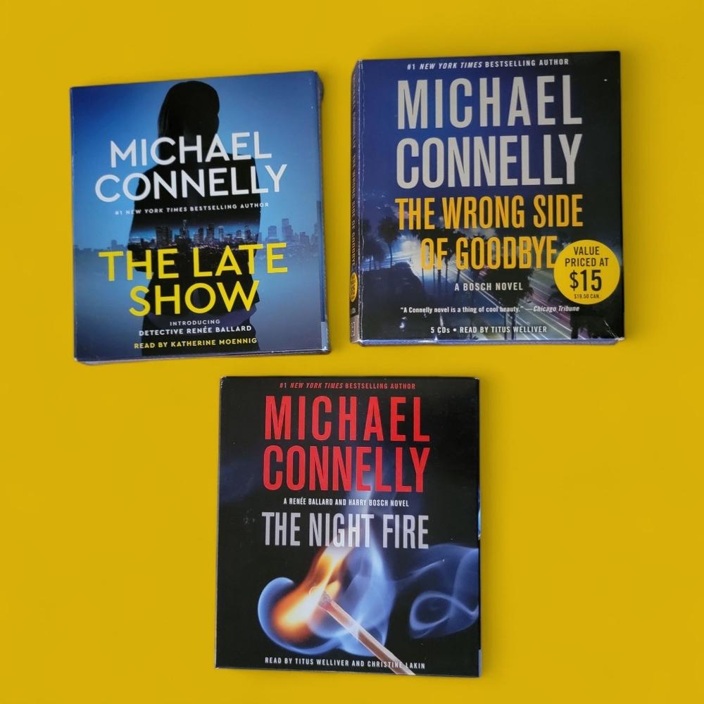 Lot of 3 Michael Connelly‎ Audiobooks on CD Bosch & Ballard Series